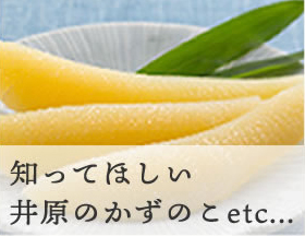 知ってほしい井原のかずのこetc…